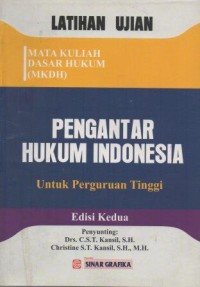 Pengantar hukum Indonesia Untuk Perguruan Tinggi