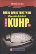 Delik-Delik Tertentu di Dalam KUHP (Speciale Delicten)