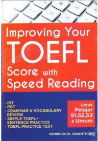 Improving Your TOEFL Score With Speed Reading