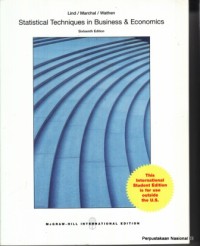 Image of Statistical techniques in business & economics / Douglas A. Lind, William G. Marchal, Samuel A. Wathen