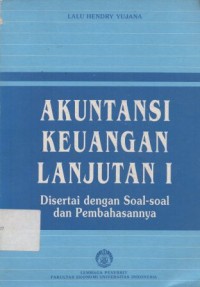 Akuntansi Keuangan Lanjutan 1