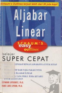 Aljabar Linear Belajar Super Cepat