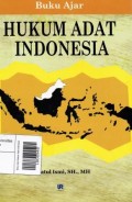 Buku Ajar Hukum Adat Indonesia