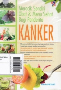 Meracik Sendiri Obat & Menu Sehat Bagi Penderita Kanker