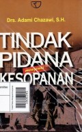 Tindak Pidana Mengenai Kesopanan