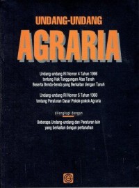 Undang-Undang Agraria