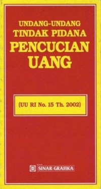 Undang-Undang Tindak Pidana Pencucian Uang