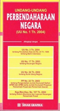 Undang-Undang Perbendaharaan Negara (UU No. 1 Th. 2004)