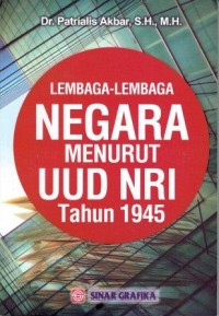 Lembaga-Lembaga Negara Menurut UUD NRI Tahun 1945