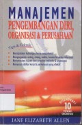 Manajemen Pengembangan Diri, Organisasi dan Perusahaan