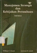 Manajemen Strategi dan Kebijakan perusahaan