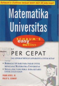 Matematika Universitas Belajar Super Cepat