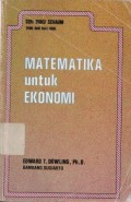 Matematika Untuk Ekonomi