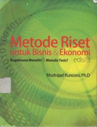 Metode Riset Untuk Bisnis dan Ekonomi