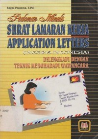 Pedoman Surat Lamaran Kerja