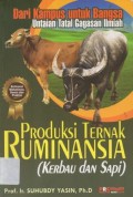 Produksi Ternak Ruminansia (kerbau dan Sapi)