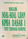 Solusi Soal-Soal Ujian Kimia Dasar 1