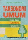 Taksonomi Umum Dasar-Dasar Taksonomi Tumbuhan