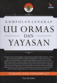 Kumpulan Lengkap UU Ormas Dan yayasan