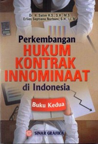 Perkembangan Hukum Kontrak Innominaat di Indonesia