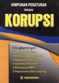 Himpunan Peraturan Tentang Korupsi