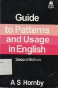 Guide to patterns and usage in english