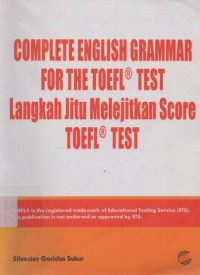 Complete English Grammar For The Toefl Test