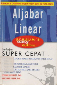 Image of Aljabar Linear Belajar Super Cepat