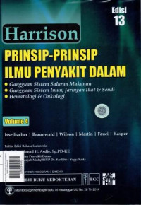 Image of Harrison Prinsip-Prinsip Pengakit Dalam Edisi 13 Volume 4