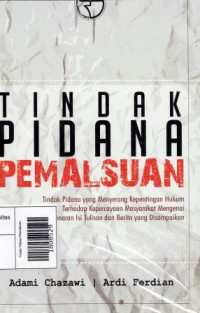 Image of Tindak Pidana Pemalsuan