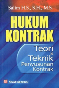 Image of Hukum Kontrak Teori & Teknik Penyusunan Kontrak