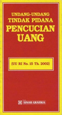 Image of Undang-Undang Tindak Pidana Pencucian Uang