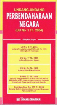 Image of Undang-Undang Perbendaharaan Negara (UU No. 1 Th. 2004)