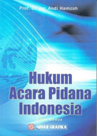 Image of Hukum Acara Pidana Indonesia Edisi Kedua