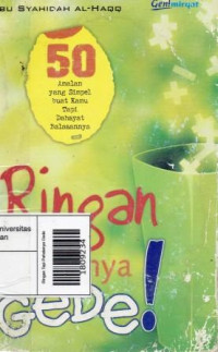Image of Ringan Tapi Pahalanya Gede