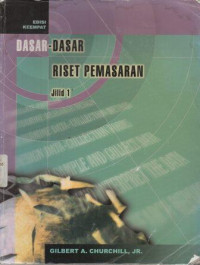 Image of Dasar-Dasar Riset Pemasaran Jilid 1