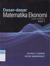 Image of Dasar- dasar Matematika Ekonomi Jilid 1