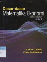 Image of Dasar - Dasar Matematika Ekonomi Jilid 2