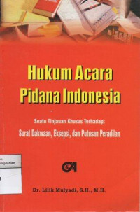 Image of Hukum Acara Pidana Indonesia