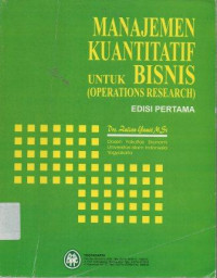 Image of Manajemen Kuantitatif Untuk bisnis