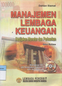 Image of Manajemen Lembaga Keuangan Kebijakan Moneter dan Perbankan