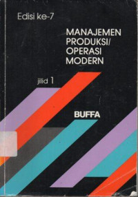 Image of Manajemen Produksi/Operasi Modern