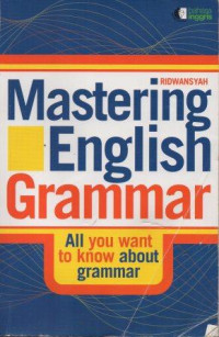 Image of Mastering English Grammar