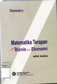 Image of Matematika Terapan untuk Bisnis dan Ekonomi