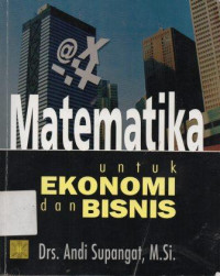 Image of Matematika Untuk Ekonomi dan Bisnis