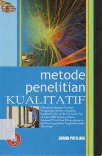 Image of Metode Penelitian Kualitatif