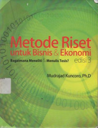 Image of Metode Riset Untuk Bisnis dan Ekonomi