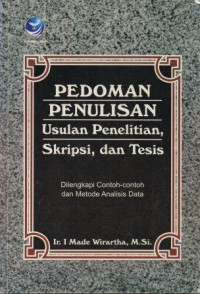 Image of Pedoman Penulisan Usulan Penelitian,Skripsi,dan Tesis