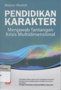 Image of Pendidikan Karakter Menjawab Tantangan Krisis Multidimensional