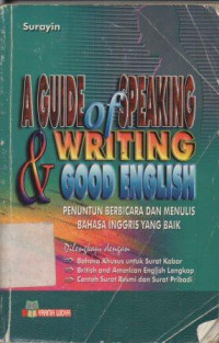 Image of Penuntun Berbicara dan Menulis Bahasa Inggris Yang Baik